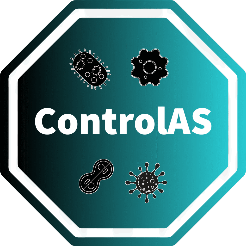 Logo de controles de bacterias